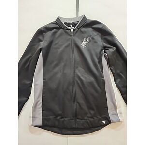 San Antonio Spurs Fanatics Exclusive Mock Neck Full-Zip Jacket Black Sz Lg